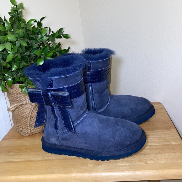 UGG Midnight Blue Josette Short Boots - Picture 4 of 8